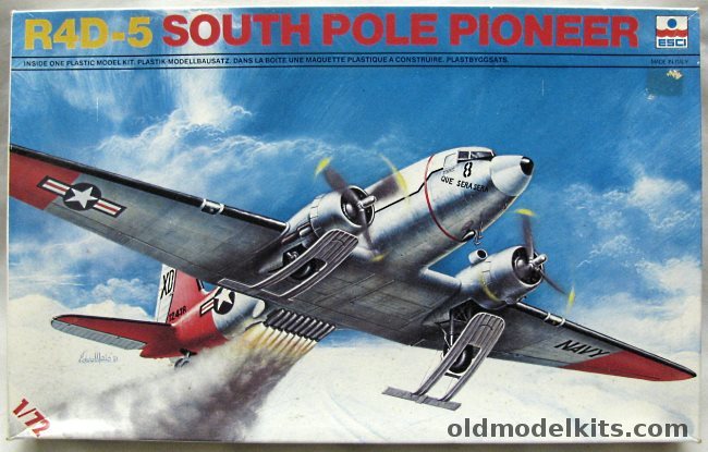 ESCI 1/72 Douglas R4D-5 South Pole Pioneer (C-47) - US Navy, 9019 plastic model kit